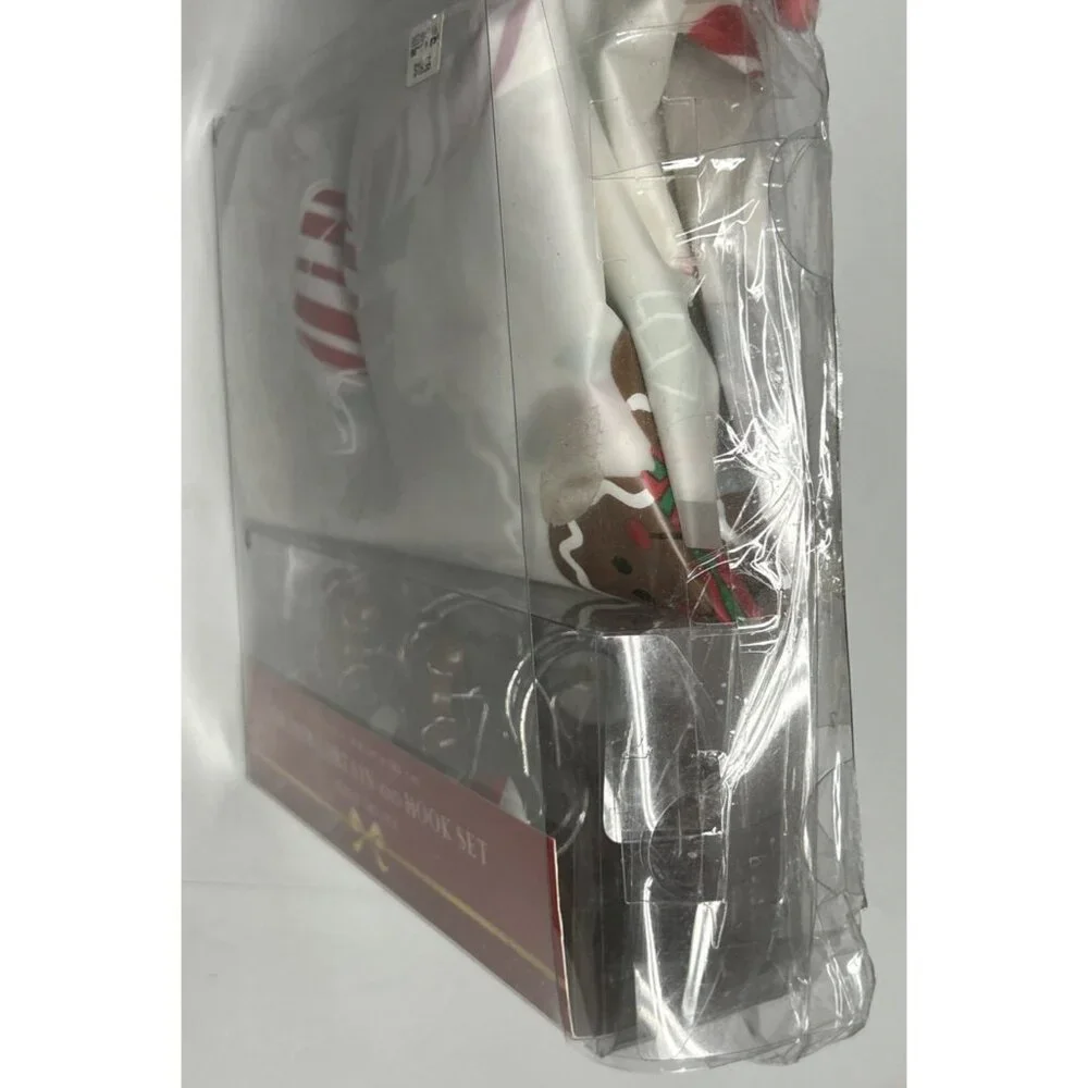 Shower Curtain And Hooks Set Sweet Treats Gingerbread Holidays Christmas